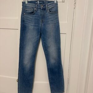 Blue Denim Jeans - kimmie crop